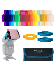 Geles Flash Rogue - Kit de 20 Filtros de Iluminación para Speedlights