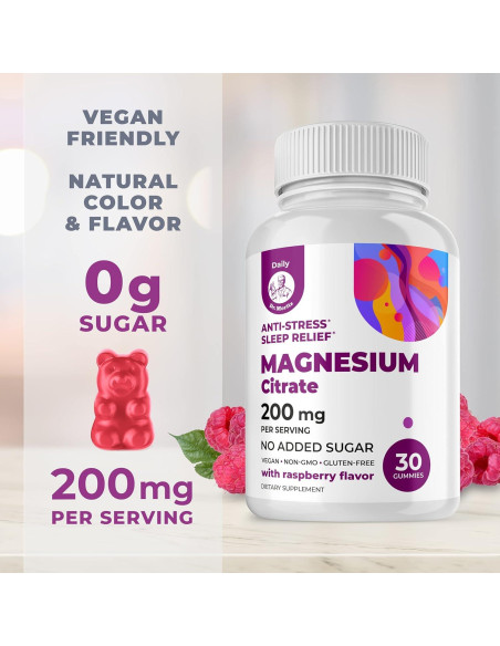 Gomitas de Citrato de Magnesio DR. MORITZ 200 mg - 30 Unidades Gomitas de Citrato de Magnesio DR. MORITZ 200 mg - 30 Unidades