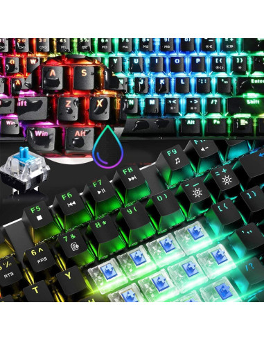 Teclado Mecánico LexonElec MK14 68 Teclas RGB Retroiluminado