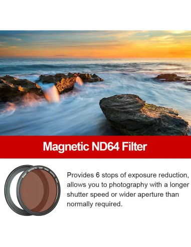 Kit de Filtros Magnéticos Kase para Cámaras Compactas UV/CPL/ND64