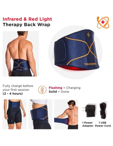 Faja Terapia Infrarroja Tommie Copper para Espalda Unisex