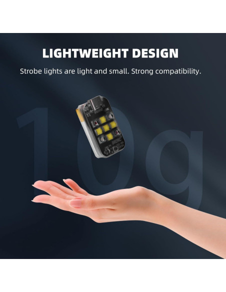 Luz Estroboscópica BRDRC para Drones - Recargable y Brillante Luz Estroboscópica BRDRC para Drones - Recargable y Brillante