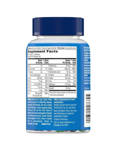 Gomitas Multivitamínicas One A Day para Hombres 80 Unidades