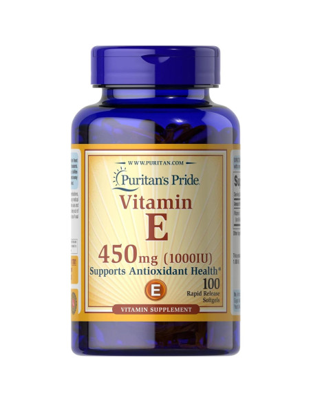 Vitamina E 1000 UI 100 Cápsulas Puritan's Pride Antioxidante Vitamina E 1000 UI 100 Cápsulas Puritan's Pride Antioxidante