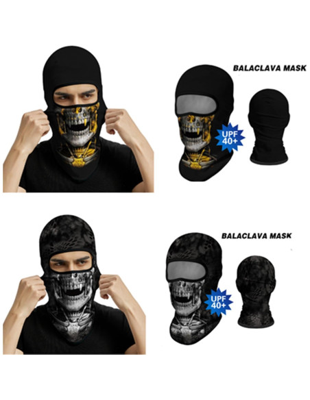 Máscara Balaclava 3D Unisex WYSUMMER - Calavera, Transpirable Máscara Balaclava 3D Unisex WYSUMMER - Calavera, Transpirable