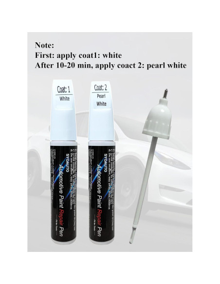 Pintura de Retoque Blanca Perla SYOAUTO para Tesla Model Y 3 X S Pintura de Retoque Blanca Perla SYOAUTO para Tesla Model Y 3 X S