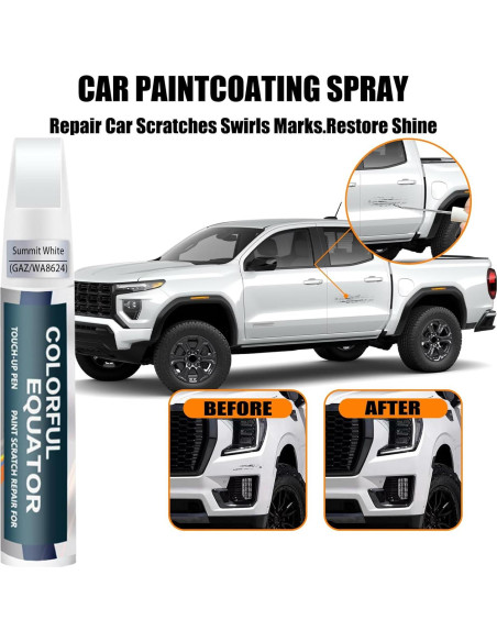 Pintura de Retoque SNSIR Blanco Cumbre GAZ/WA8624 12ml para GMC Pintura de Retoque SNSIR Blanco Cumbre GAZ/WA8624 12ml para GMC
