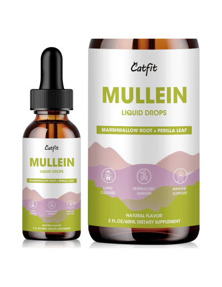 Gotas de Mullein Catfit 59 ml - Soporte Respiratorio Natural Gotas de Mullein Catfit 59 ml - Soporte Respiratorio Natural
