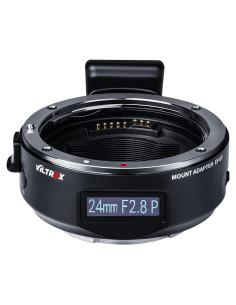 Adaptador de Lente VILTROX EF-E5 para Sony E con Pantalla OLED
