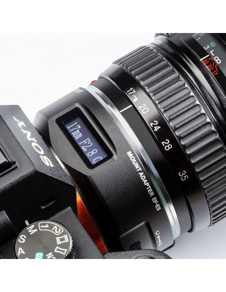 Adaptador de Lente VILTROX EF-E5 para Sony E con Pantalla OLED Adaptador de Lente VILTROX EF-E5 para Sony E con Pantalla OLED