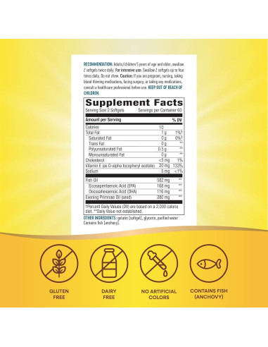 Mezcla EFA Nature's Way para Niños 120 Gelatinas Omega 3