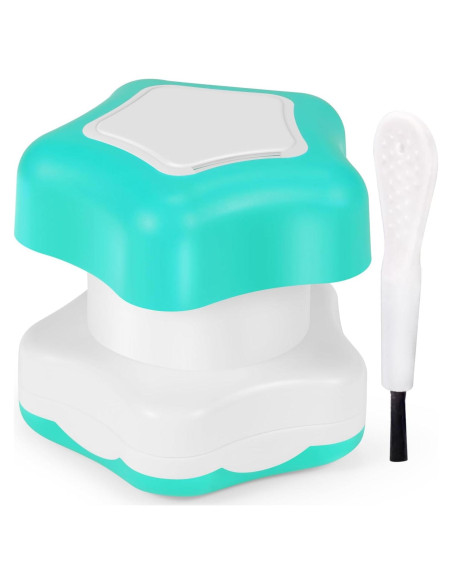 Triturador de Pastillas JohnBee con Compartimento y Cepillo - Cian Triturador de Pastillas JohnBee con Compartimento y Cepillo - Cian