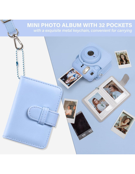 Funda y álbum para cámara Fujifilm Instax Mini 12 - Azul Funda y álbum para cámara Fujifilm Instax Mini 12 - Azul