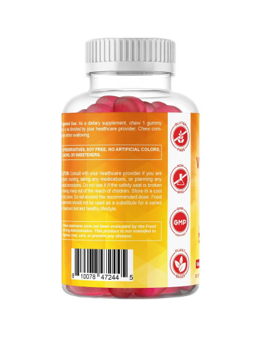 Gominolas de Vitamina D3 Vitamatic 1000 UI Sin Azúcar 120 Porciones