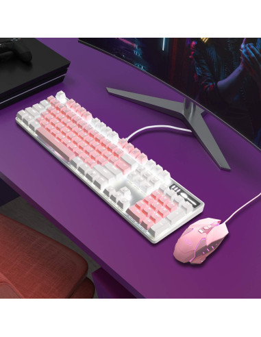 Teclado Mecánico MageGee MK-Storm 104 Teclas Retroiluminado