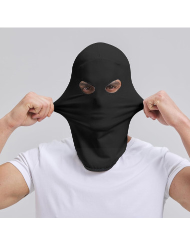 Mascarilla Balaclava Kiyrnie Negra para Motocicleta y Ciclismo