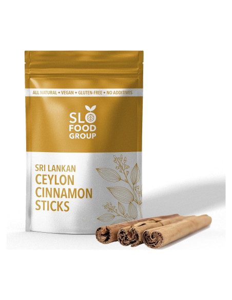 Palitos de Canela de Ceilán Slofoodgroup 28.35g - Verdadera Canela Palitos de Canela de Ceilán Slofoodgroup 28.35g - Verdadera Canela