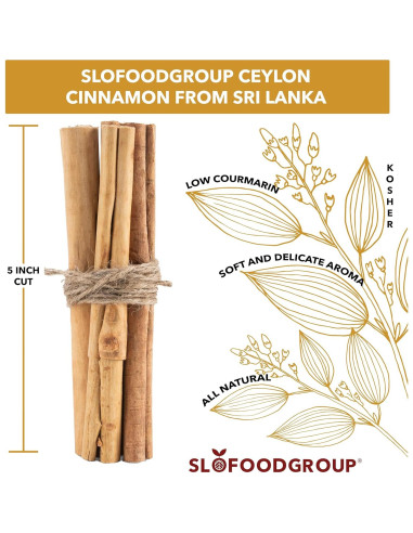 Palitos de Canela de Ceilán Slofoodgroup 28.35g - Verdadera Canela