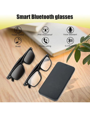 Gafas Inteligentes CatXQ Bluetooth IPX5 Lentes Polarizadas