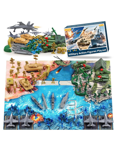 Set de Juguetes de Soldados Militares Shantou 20 Figuras 0.98kg Set de Juguetes de Soldados Militares Shantou 20 Figuras 0.98kg