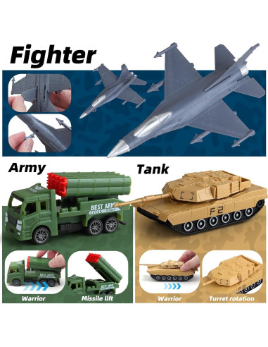 Set de Juguetes de Soldados Militares Shantou 20 Figuras 0.98kg