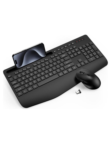 Combo Teclado y Ratón Inalámbrico Trueque Ergonómico