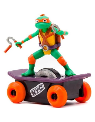 Juguete Patineta Tortugas Ninja Mikey con Rampa 5.7x7.6cm