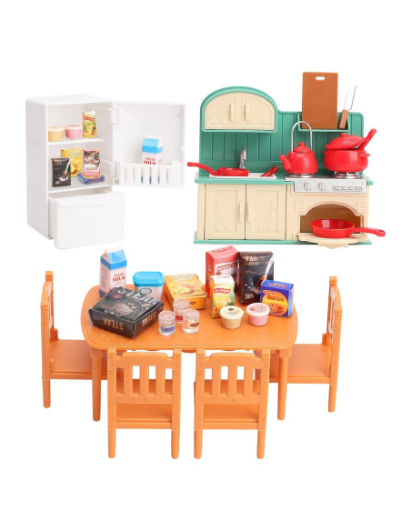 Juego de Muebles para Casa de Muñecas BananMelon Cocina Juego de Muebles para Casa de Muñecas BananMelon Cocina