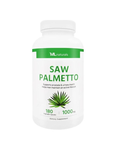 Cápsulas Vegetales Palma Enana 1000 mg ML Naturals 180 Unidades