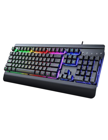Teclado Gaming RisoPhy 104 Teclas Retroiluminado LED