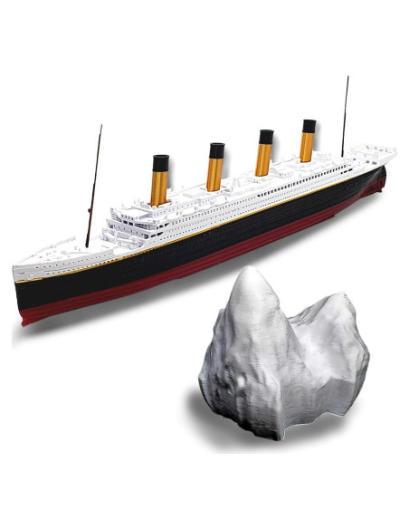 Modelo de barco Titanic TheRoller3d con iceberg 30.48 cm Modelo de barco Titanic TheRoller3d con iceberg 30.48 cm