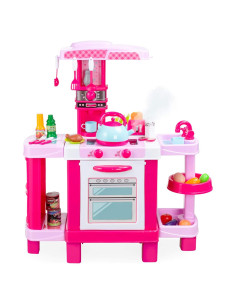 Juego de Cocina de Juguete Mejor Opción con Tetera Vapor 34 Accesorios