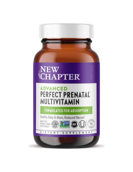 Vitaminas Prenatales New Chapter 96ct - Folato, Hierro, D3, Jengibre Vitaminas Prenatales New Chapter 96ct - Folato, Hierro, D3, Jengibre