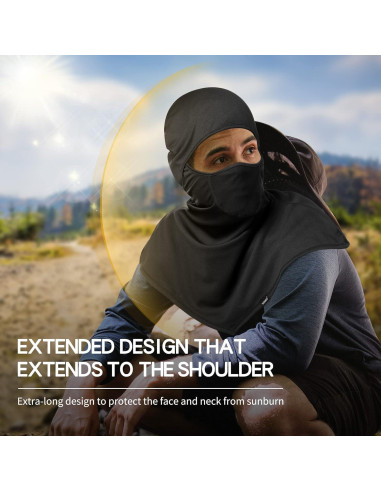 Balaclava Solar Transpirable SUNMECI para Motocicleta y Ciclismo