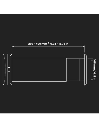 Kit de Ventilación de Pared 10.5 cm Repa Market - Aire Fresco