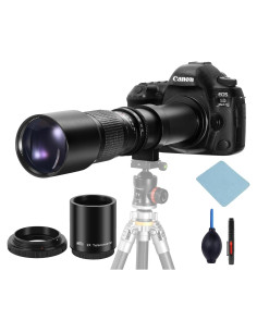 Lente Telefoto Manual JINTU 500-1000mm f/8 para Canon DSLR