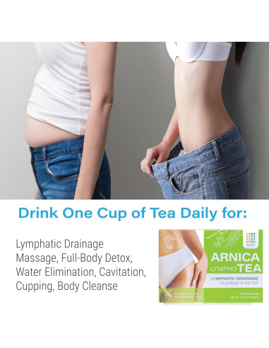 Té de Arnica Bruizex 30 Bolsas - Drenaje Linfático y Recuperación