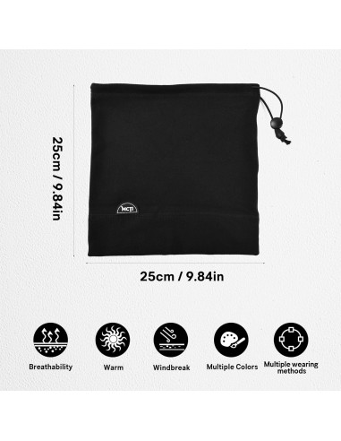 MCTi Bufanda Calentadora de Cuello Polar Invierno Ajustable