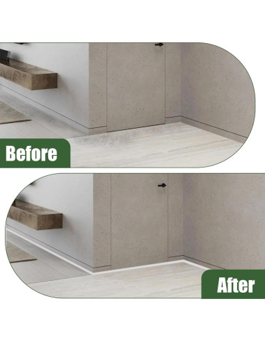 Moldura Flexible Autoadhesiva GAMZAU 50.8 cm Blanco