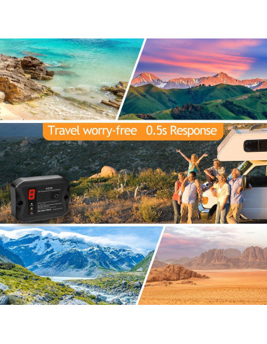 Detector de Gas Propano RV VITITE R501 Digital 12V Alarma 85dB