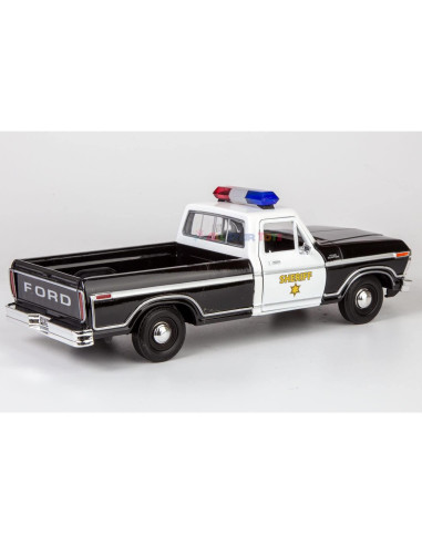 Camioneta de Sheriff Ford F-150 1979 Motormax 1:24 Diecast