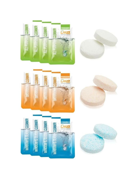 Paquete de Recarga DAZZ - 12 Tabletas de Limpieza Ecológicas Paquete de Recarga DAZZ - 12 Tabletas de Limpieza Ecológicas