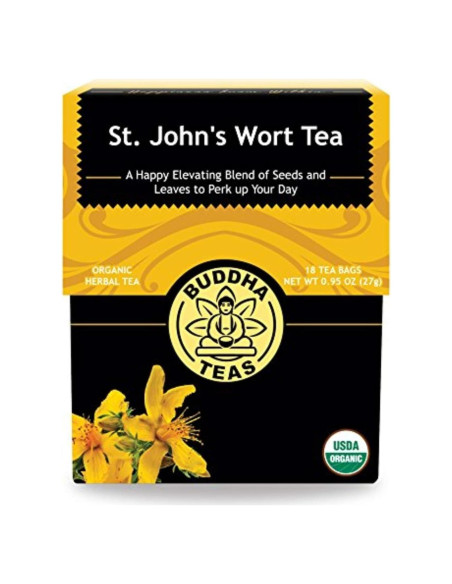 Té de Hierba de San Juan Orgánico Buddha Teas - 18 Bolsitas Té de Hierba de San Juan Orgánico Buddha Teas - 18 Bolsitas