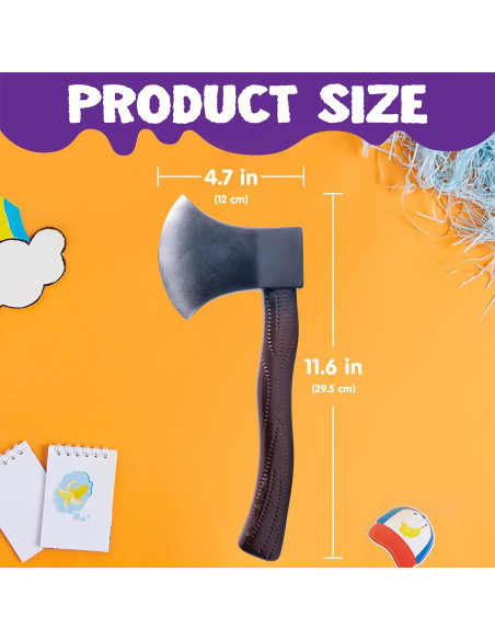 Hacha Falsa de Halloween Spooktacular Creations - Juguete Realista