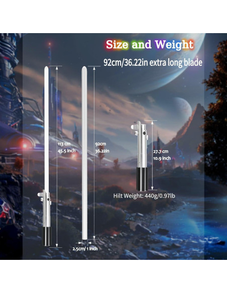 Sable de Luz RGB 113 cm Force FX Saber Direct para Adultos Sable de Luz RGB 113 cm Force FX Saber Direct para Adultos