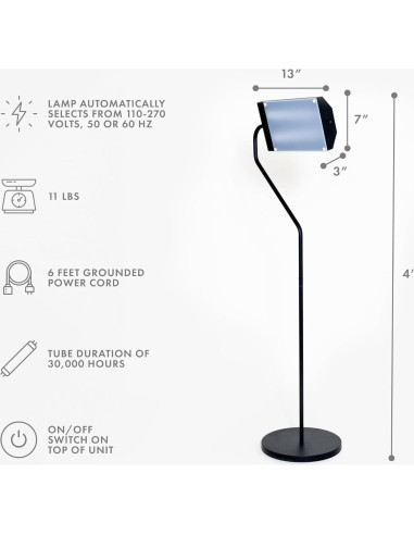 Lámpara de Terapia de Luz Brillante Northern Light 10,000 Lux