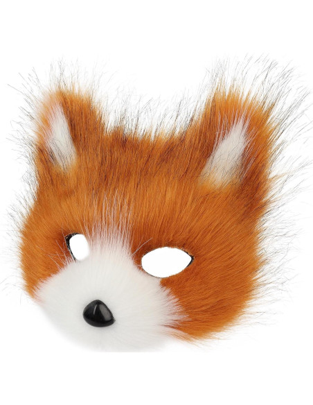 Máscara de Zorro Lobo Peluche para Halloween y Carnaval Máscara de Zorro Lobo Peluche para Halloween y Carnaval