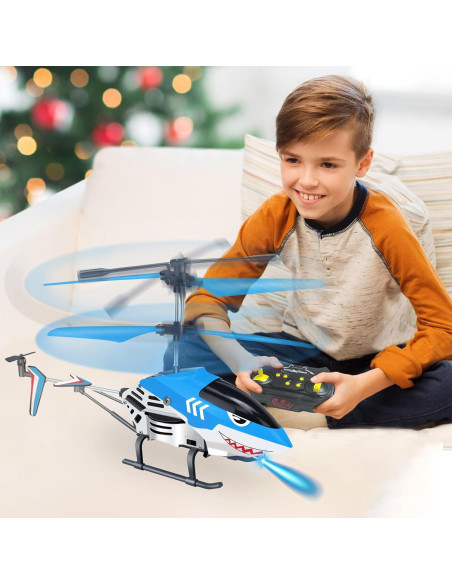 Helicóptero RC Tiburón YongnKids 3.5 Canales LED 198g Helicóptero RC Tiburón YongnKids 3.5 Canales LED 198g