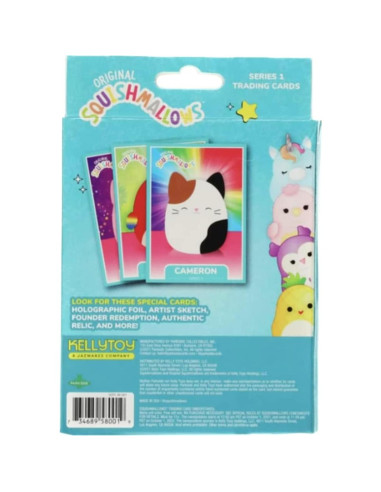 Tarjetas de Comercio Squishmallows Kellytoy 2023 - Paquete de 6