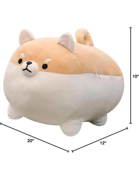 Almohada de Peluche Shiba Inu 50 cm Junmeng Suave Kawaii Almohada de Peluche Shiba Inu 50 cm Junmeng Suave Kawaii